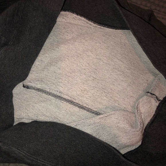 Nilke Big Swoosh Gray Vintage Hoodie Medium - Picture 8 of 10